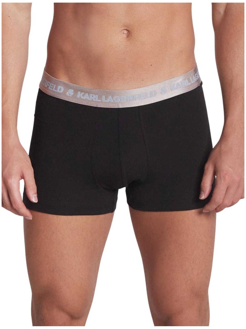 Boxers motif/style métallisé - karl lagerfeld Noir - Kiabi