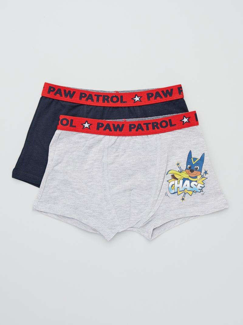 Boxers ' Pat' Patrouille' lot de 2 gris/bleu marine - Kiabi