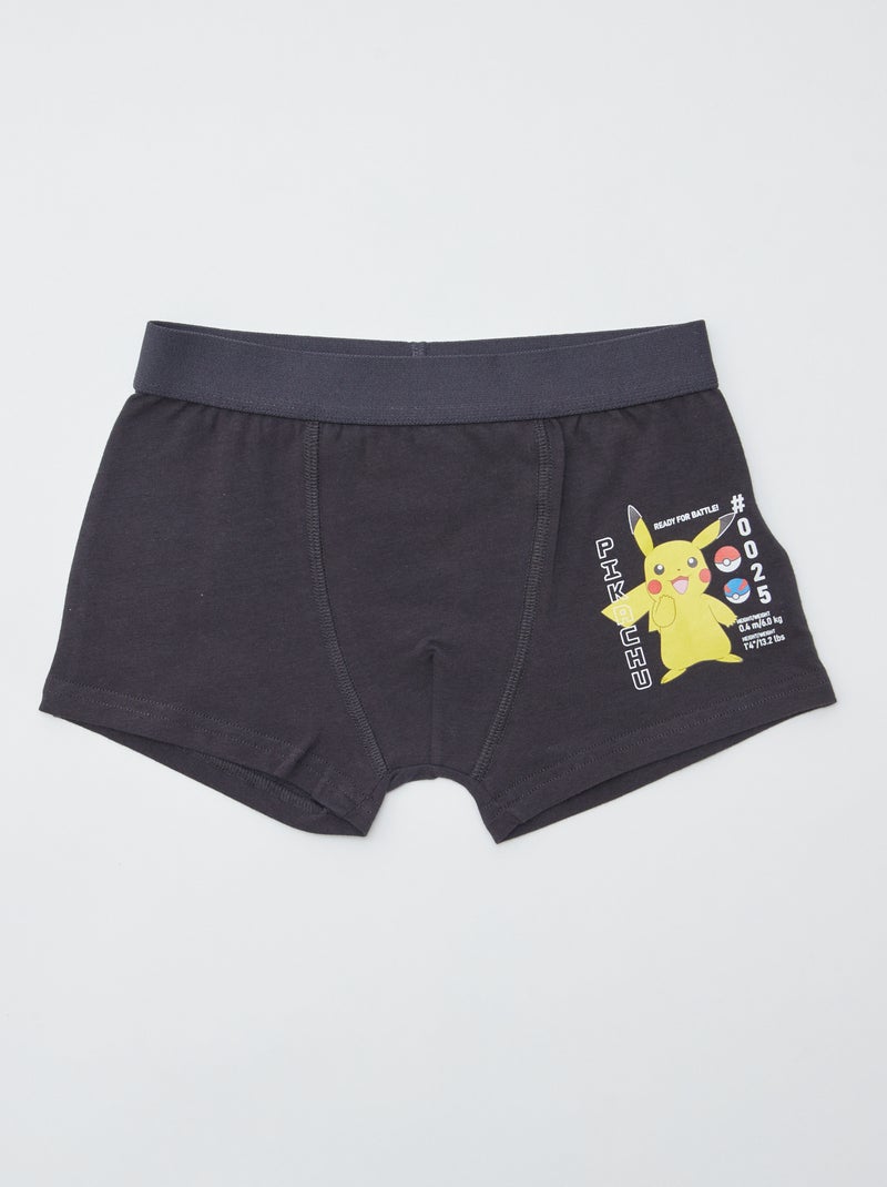 Boxers 'Pokémon' - lot de 2 Gris - Kiabi