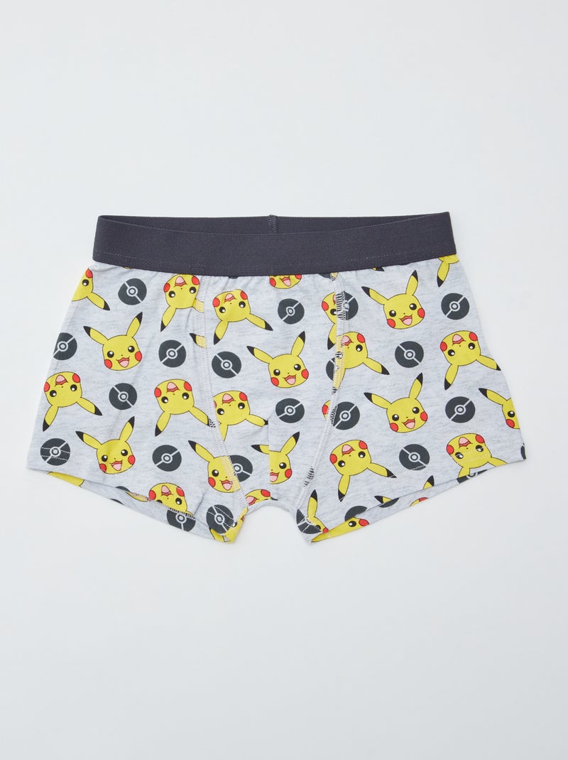 Boxers 'Pokémon' - lot de 2 Gris - Kiabi