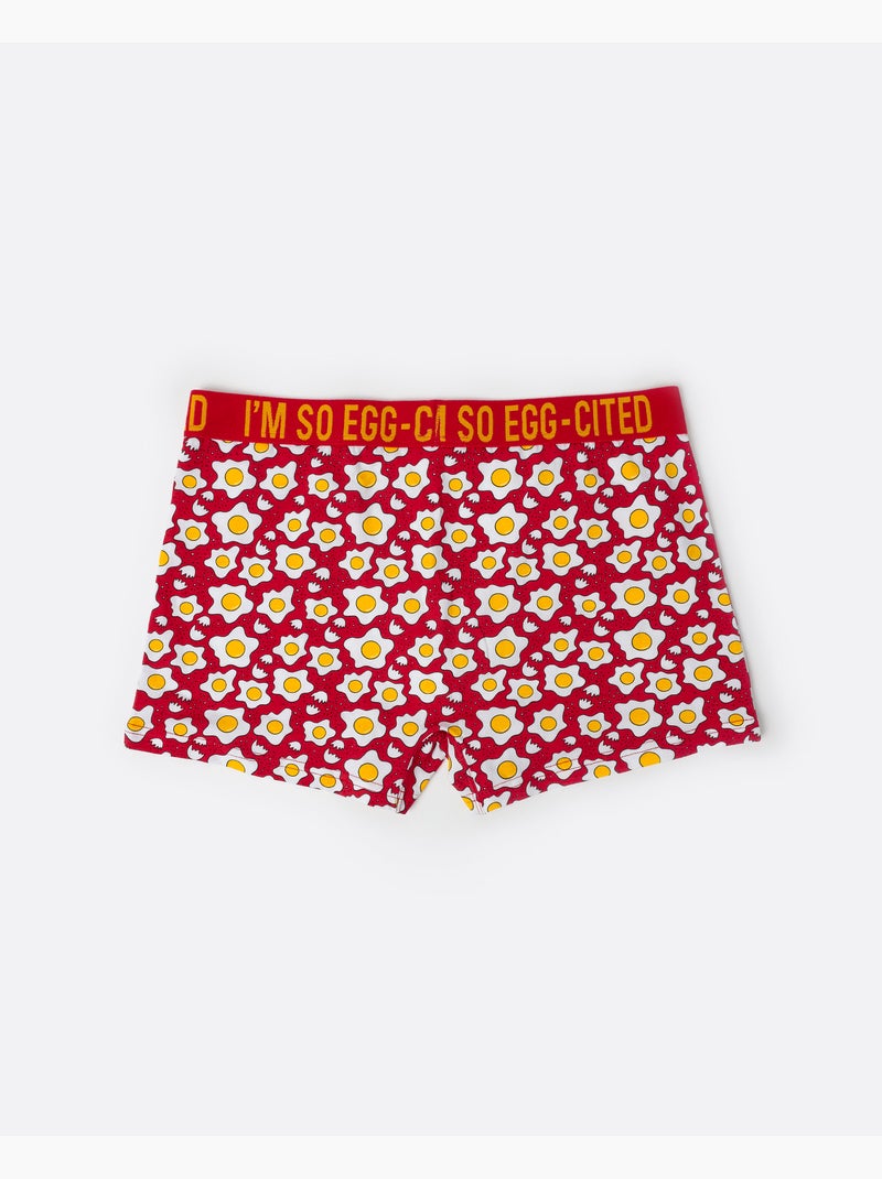 Boxers pour hommes ADMAS Egg-Cited Rouge - Kiabi
