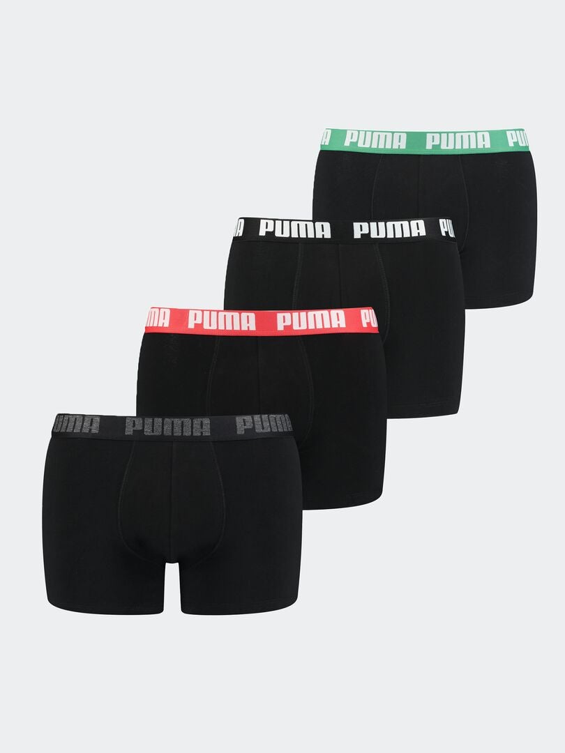 Boxers 'Puma' - Lot de 4 Noir - Kiabi