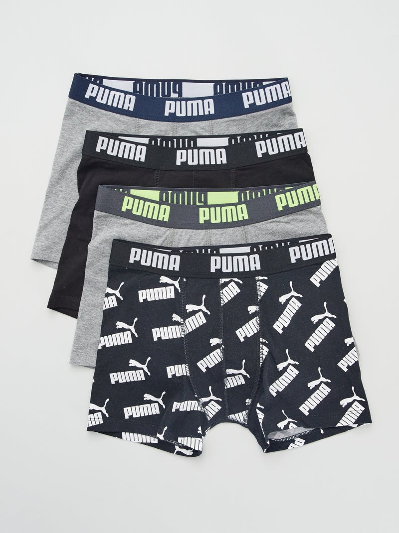 Boxers 'Puma' - Lot de 4 noir - Kiabi