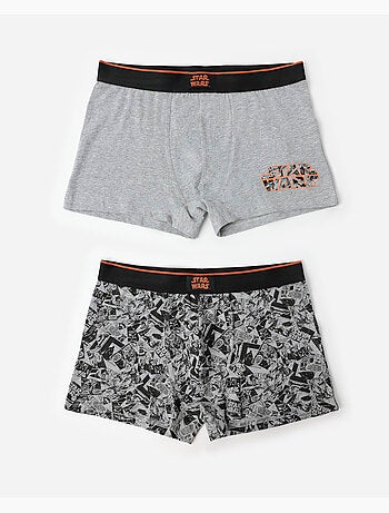 Boxers Star Wars pour homme, motif BD noir et blanc (lot de 2)
