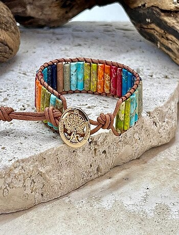 Bracelet 7 chakras énergie et endurance
