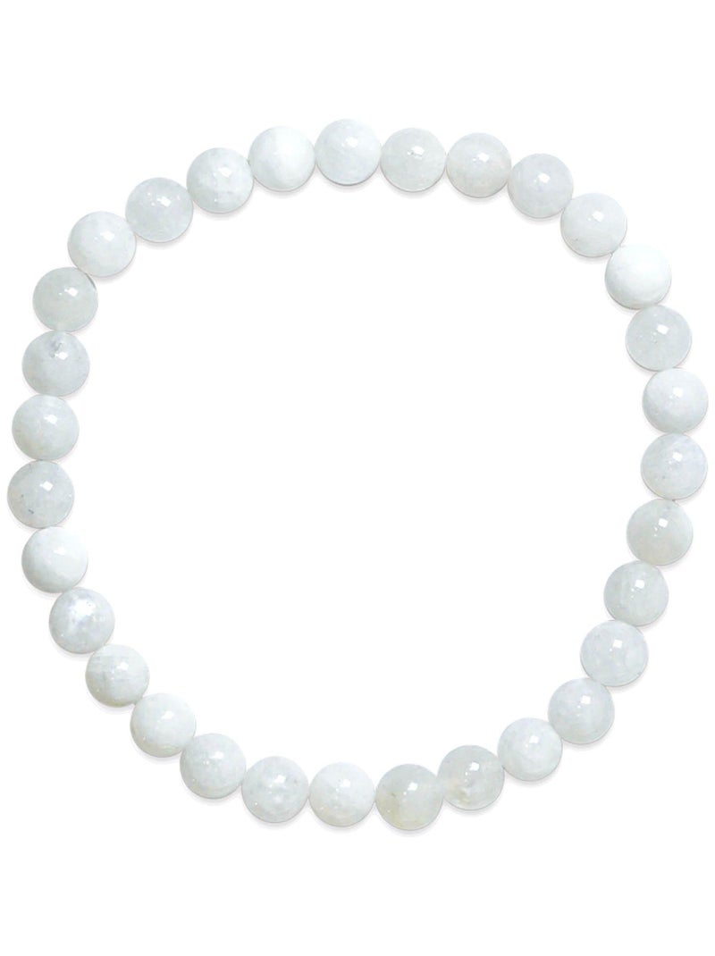 Bracelet Adulte - Pierre de lune Blanc - Kiabi