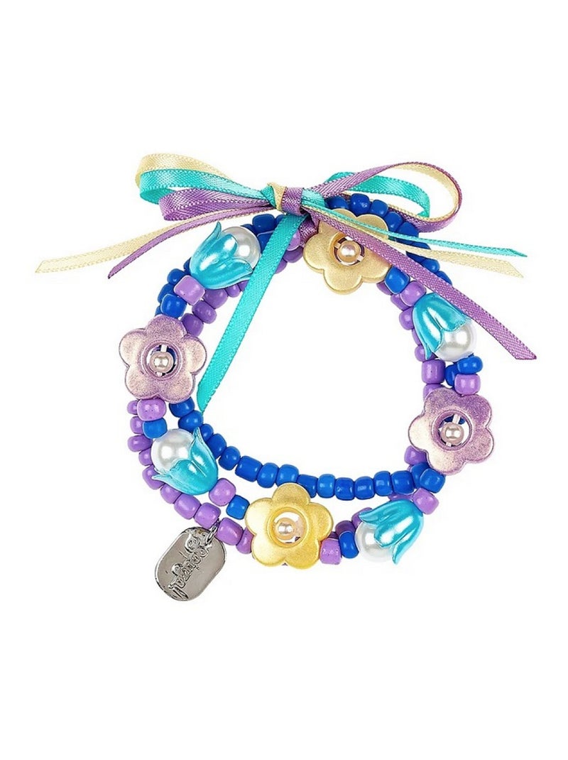 Bracelet Alyna fleur bleu Bleu - Kiabi