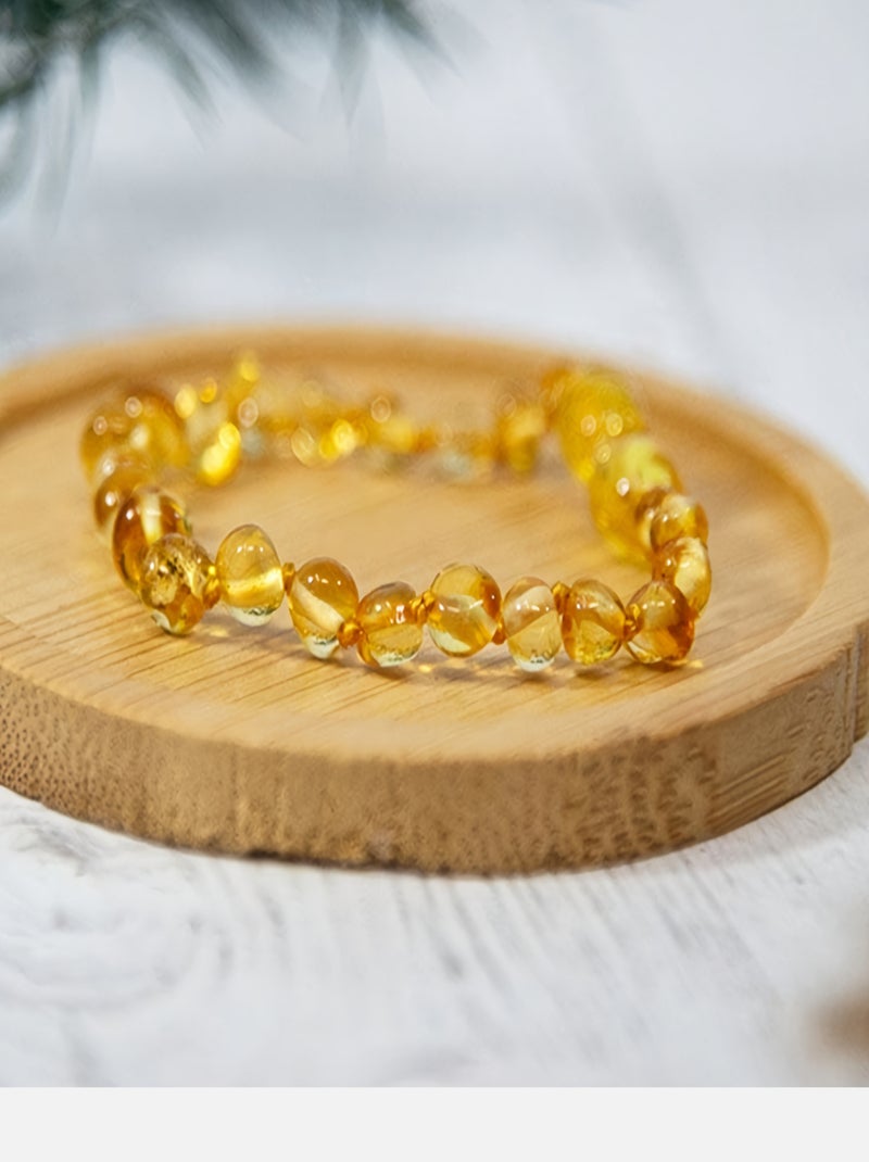 Bracelet Ambre bébé - Honey Orange - Kiabi