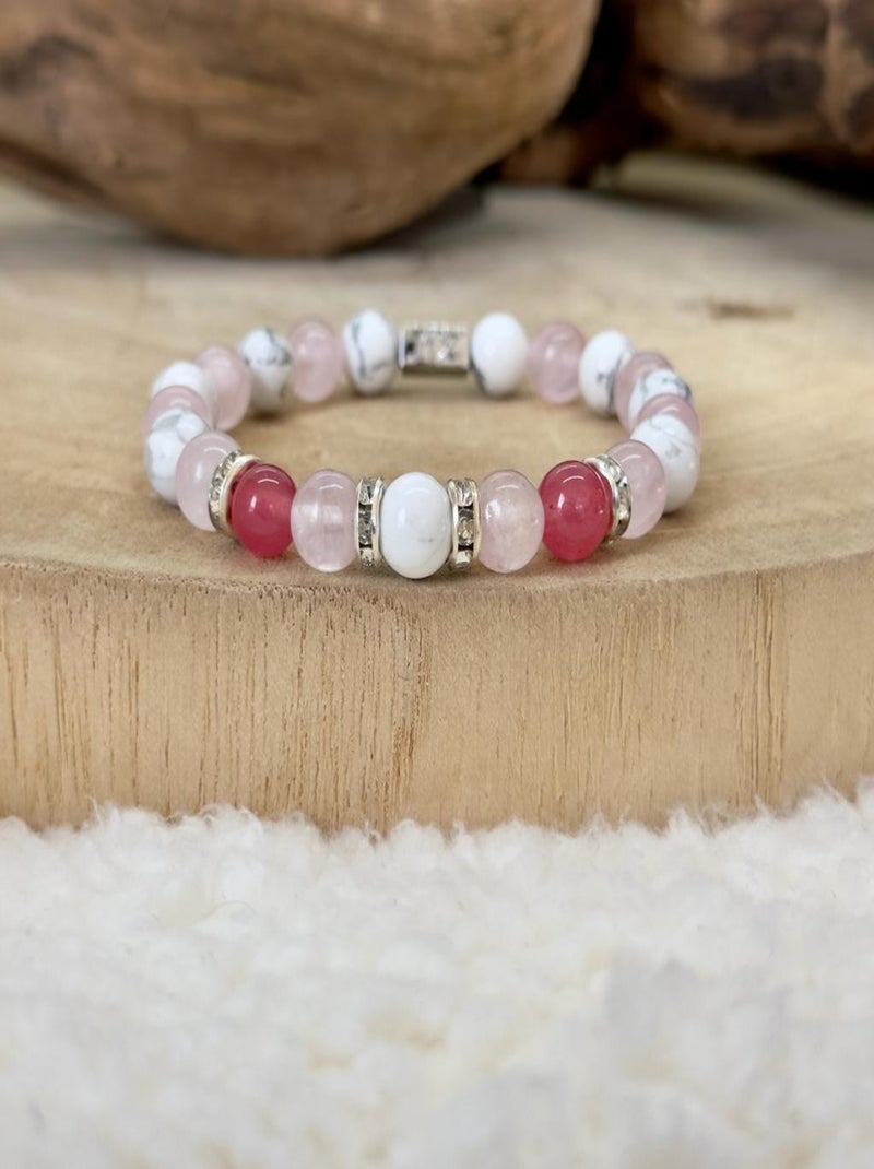 Bracelet amour et passion Blanc - Kiabi