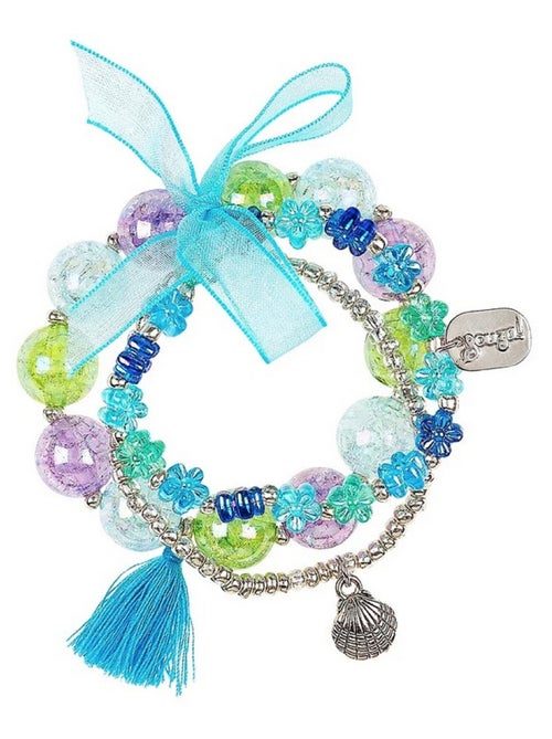 Bracelet Andrea fleurs et coquillages - Kiabi