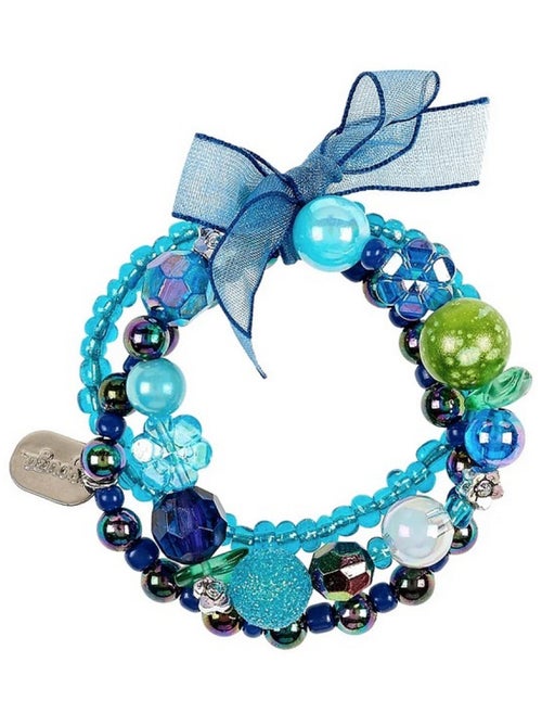 Bracelet Annemia bleu perles - Kiabi