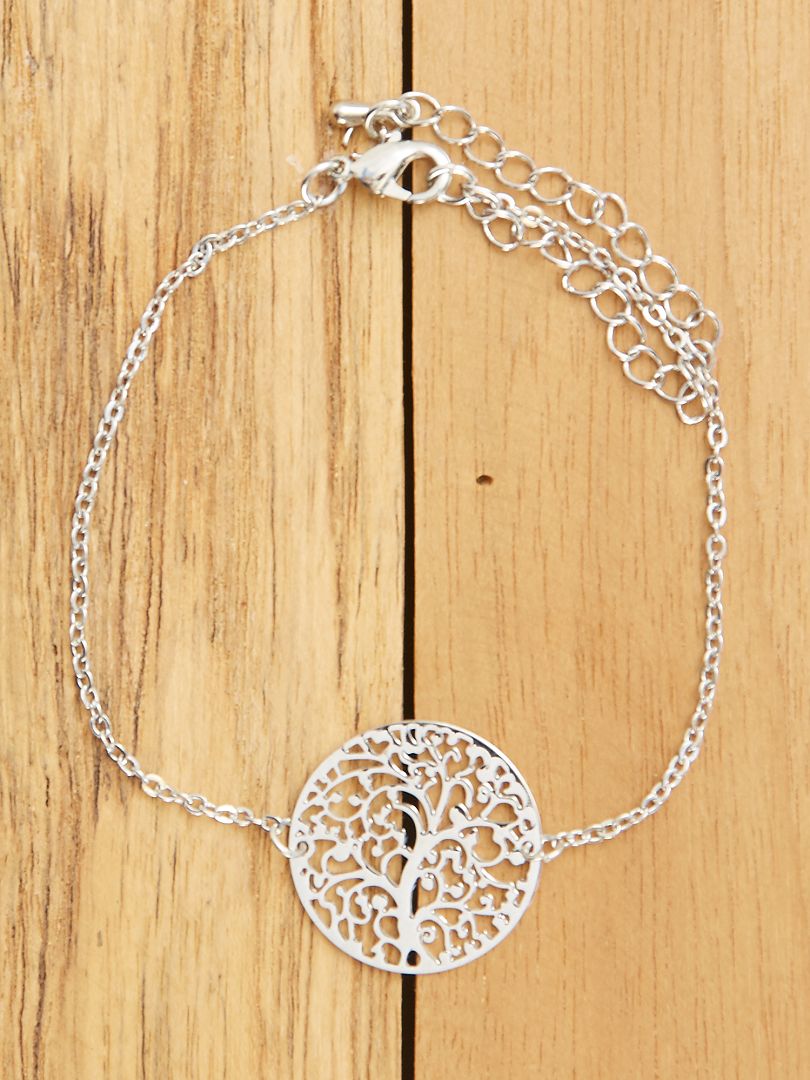 Bracelet Arbre De Vie Argent Kiabi