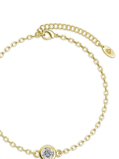 Bracelet Birth Stone - Doré et Cristal - Kiabi