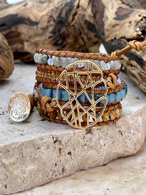 Bracelet Boho Chic en plaqué or - Kiabi