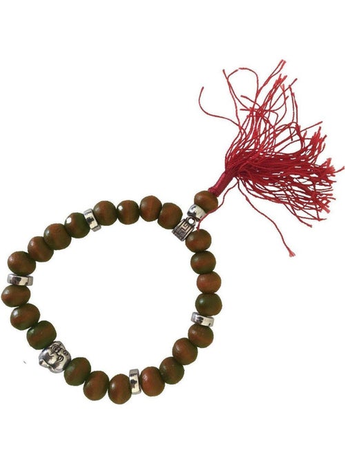 Bracelet Bouddhiste en perles de bois - Kiabi
