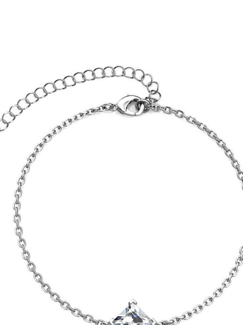 Bracelet Calle - Argenté et Cristal - Kiabi