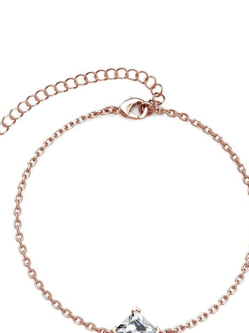 Bracelet Calle - Or Rosé et Cristal - Kiabi