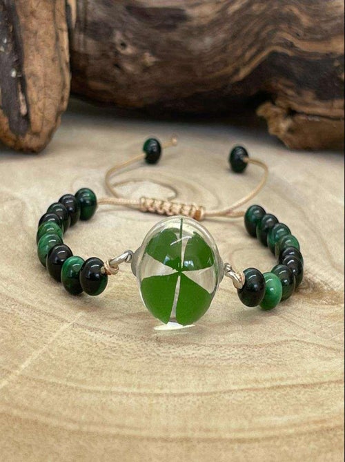 Bracelet chance en oeil de tigre - Kiabi
