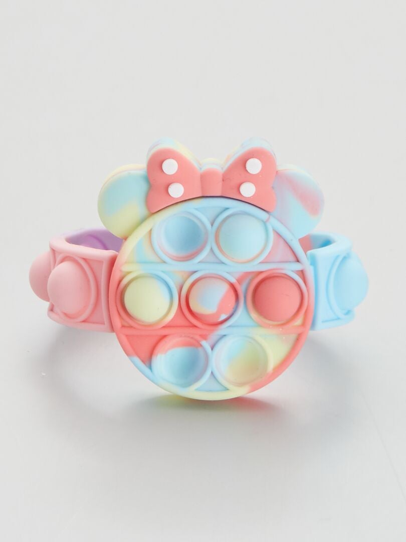 Bracelet clap pop it 'Minnie' - multicolore - Kiabi - 1.60€