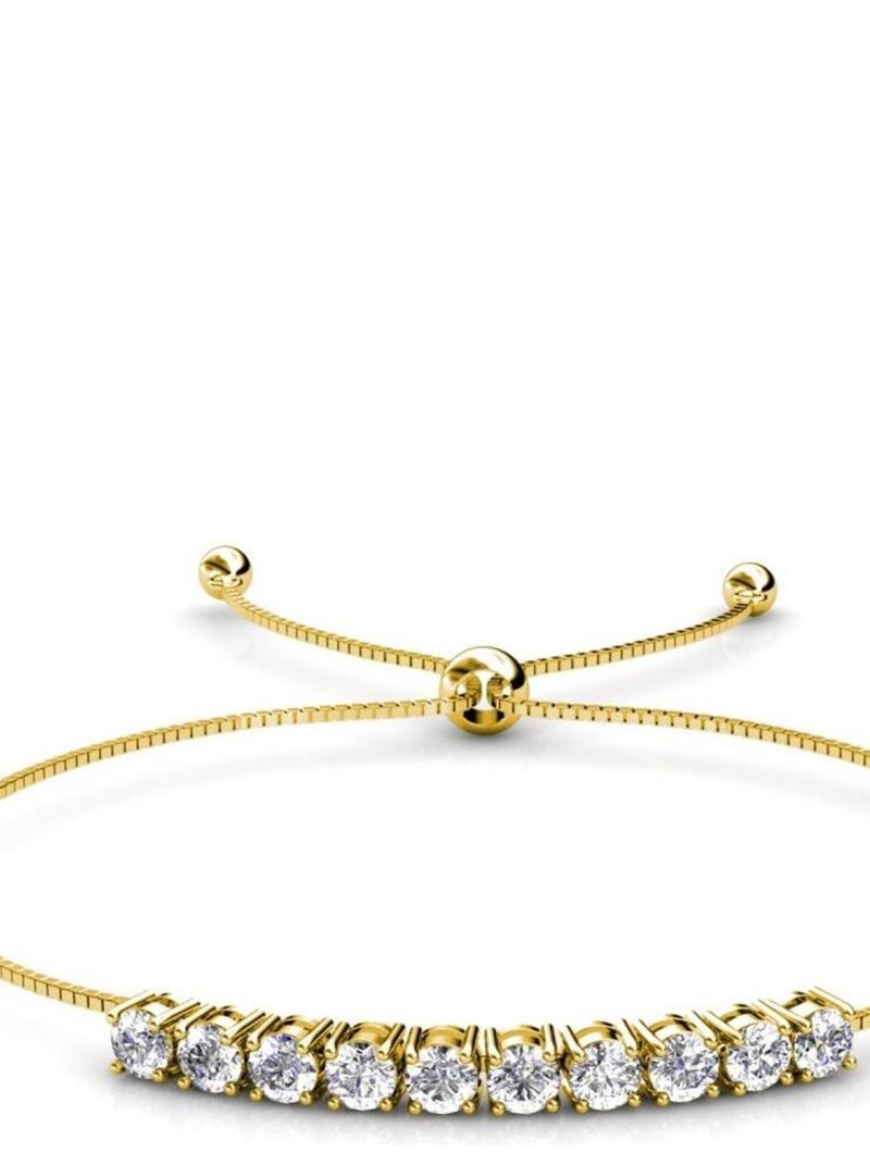 Bracelet Crystal Mia - Doré et Cristal Doré/or - Kiabi
