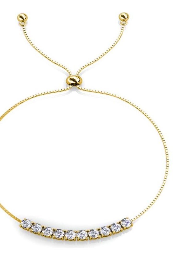 Bracelet Crystal Mia - Doré et Cristal Doré/or - Kiabi