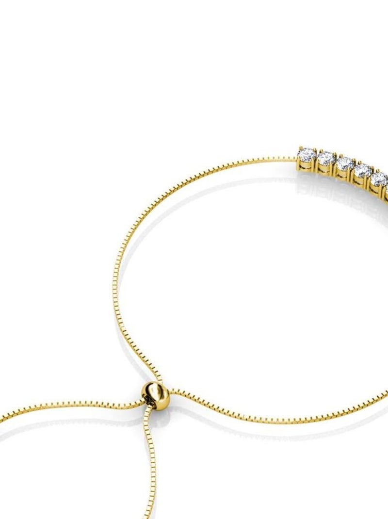 Bracelet Crystal Mia - Doré et Cristal Doré/or - Kiabi