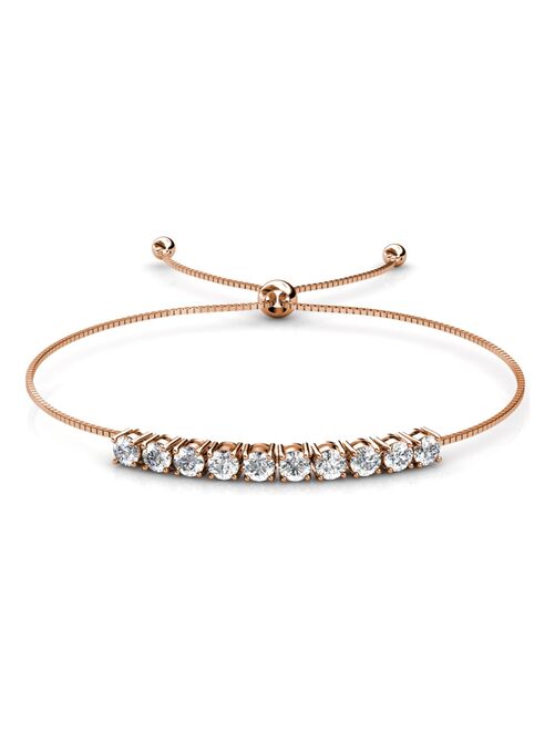 Bracelet Crystal Mia - Or Rosé et Cristal - Kiabi