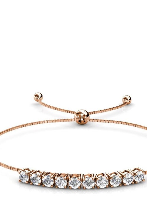 Bracelet Crystal Mia - Or Rosé et Cristal - Kiabi