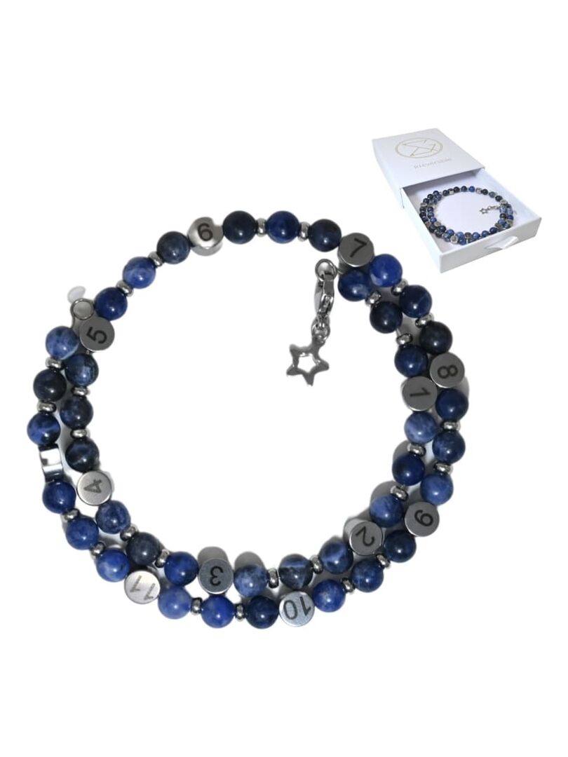 Bracelet d'allaitement - Sodalite Bleu foncé - Kiabi