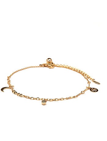 Bracelet de cheville Luxenter et plaqué or 18k - Duaha