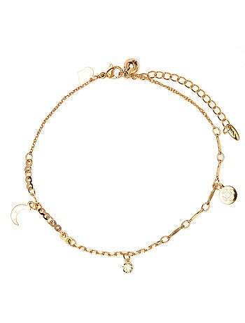 Bracelet de cheville Luxenter et plaqué or 18k - Duaha