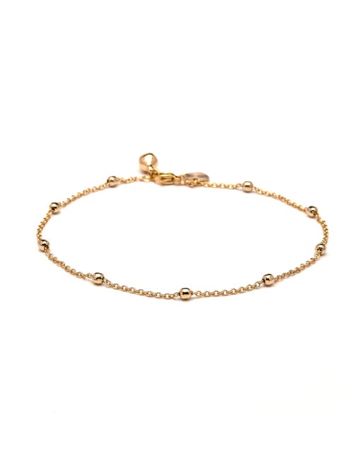 Bracelet de cheville Luxenter et plaqué or 18k - Harak - Kiabi