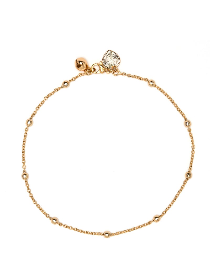 Bracelet de cheville Luxenter et plaqué or 18k - Harak Doré/or - Kiabi