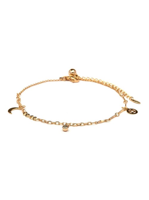 Bracelet de cheville Luxenter plaqué or jaune 18k - Duaha - Kiabi