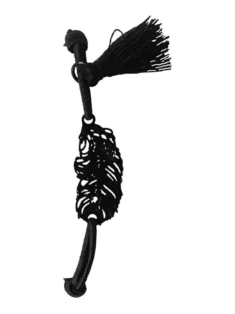 Bracelet élastique fantaisie noir pour femme Noir - Kiabi