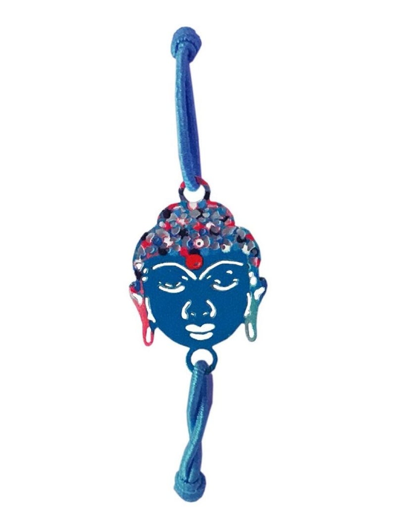 Bracelet élastique fantaisie pour femme bleu - Bouddha Bleu - Kiabi