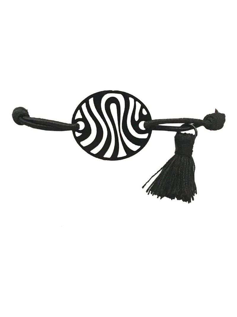 Bracelet élastique fantaisie pour femme modèle 1 Noir - Kiabi