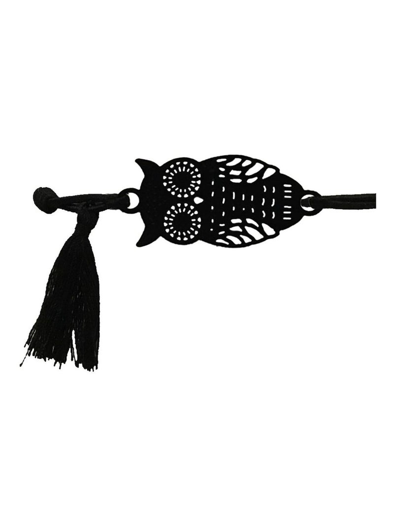 Bracelet élastique fantaisie pour femme modèle 2 Noir - Kiabi
