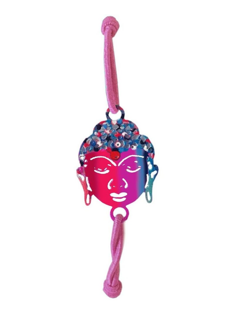 Bracelet élastique fantaisie pour femme Rose - Bouddha Rose - Kiabi