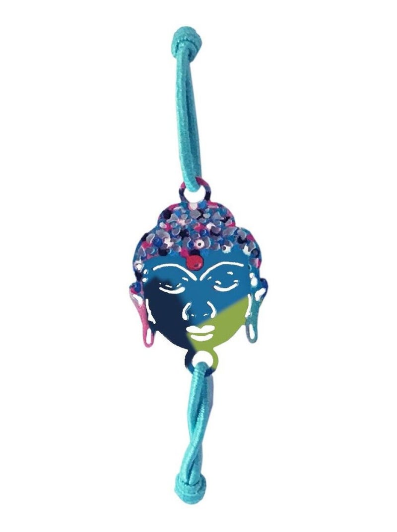 Bracelet élastique fantaisie pour femme Turquoise - Bouddha Bleu - Kiabi