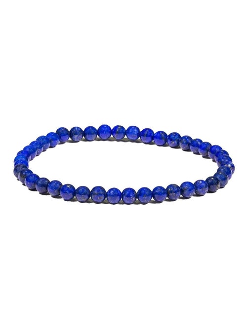 Bracelet élastique pierres de Lapis Lazuli - Kiabi