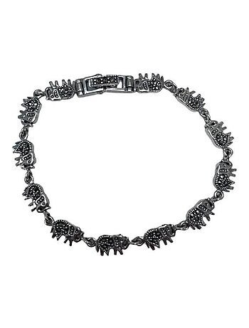 Bracelet éléphant en argent, Bijoucolor