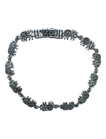 Bracelet éléphant en argent, Bijoucolor