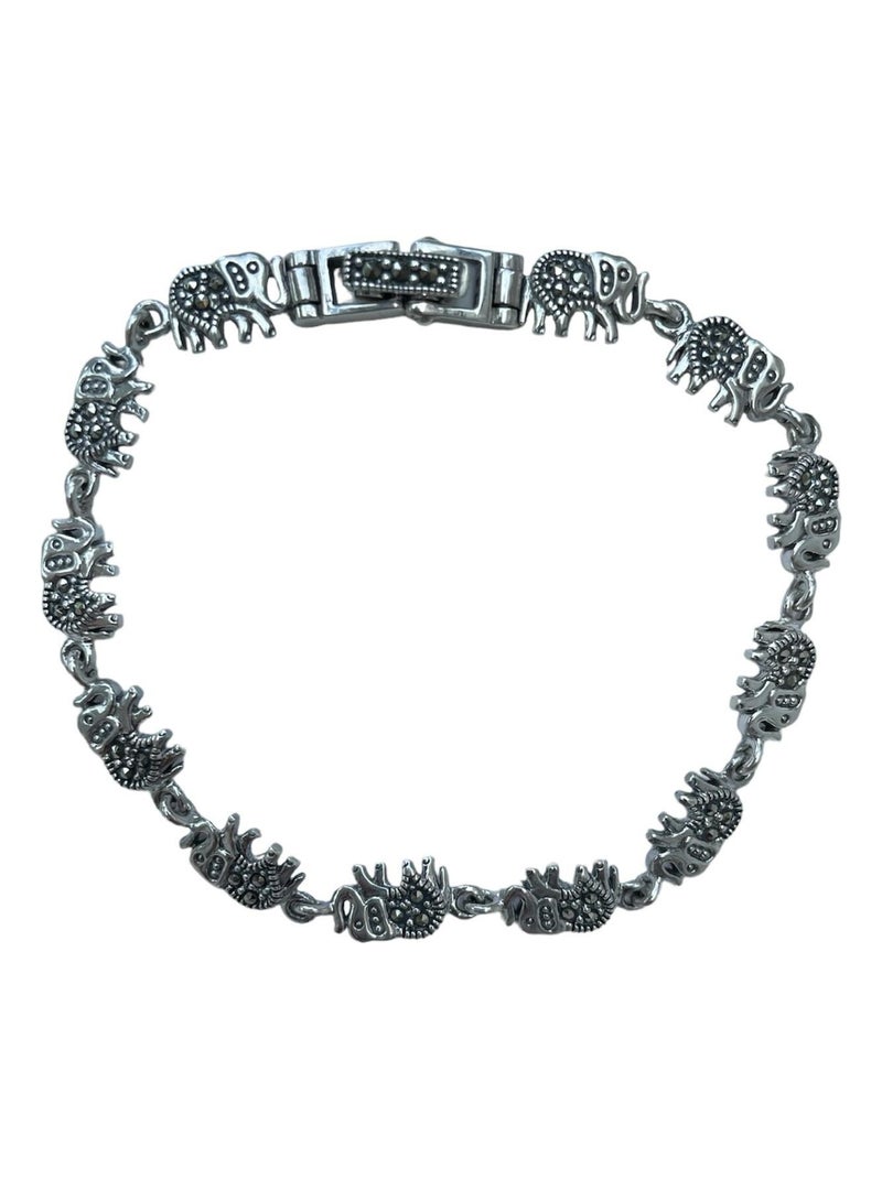Bracelet éléphant en argent, Bijoucolor Argent - Kiabi