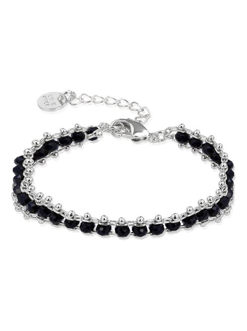 Bracelet en argent 925 Luxenter avec cristal noir rhodié - Lailai - Kiabi