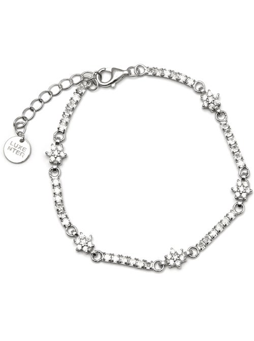 Bracelet en argent 925 Luxenter avec zirconium brillant plaqué rhodium - Dader - Kiabi Bracelet en argent 925 Luxenter avec zirconium brillant plaqué rhodium - Dader - Kiabi