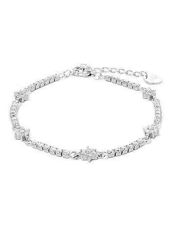 Bracelet en argent 925 Luxenter avec zirconium brillant plaqué rhodium - Dader