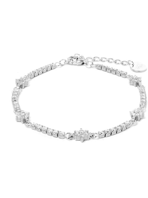 Bracelet en argent 925 Luxenter avec zirconium brillant plaqué rhodium - Dader - Kiabi