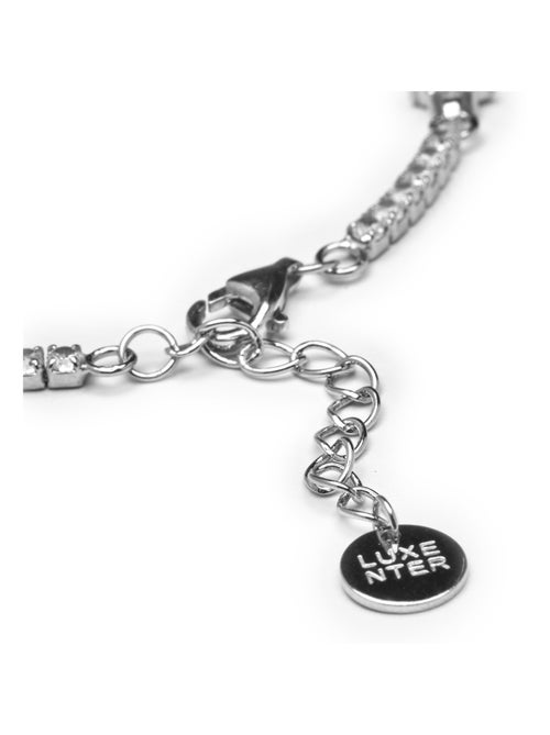 Bracelet en argent 925 Luxenter avec zirconium brillant plaqué rhodium - Dader - Kiabi