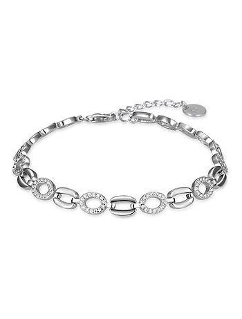 Bracelet en argent 925 Luxenter avec zirconium brillant plaqué rhodium - Lydas